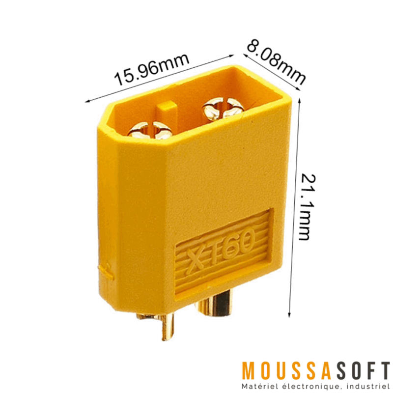 32 Pièces Connecteurs XT60 Mâle Femelle - 16 Paires Pour Batterie Lipo RC Modèles Réduits