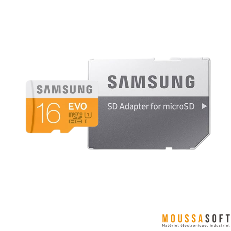 Samsung MicroSDHC 16Go Class10 avec adaptateur – Performance optimale