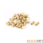 Cylindres creux M3 6mm en cuivre (lot de 10) pour projets électroniques, Maroc