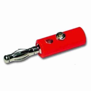 Fiche banane mâle 4 mm rouge Maroc