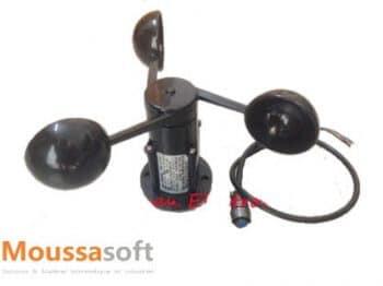 Anémomètre Capteur Vitesse Vent Alliage Aluminium – Sortie Impulsion 0-30 M/s – Mesure 360° Pour Météo & Industrie