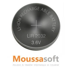 Lot De 5 Piles Bouton Rechargeables LIR2032 3,6V – Pour Télécommandes Sans Clé Et Appareils électroniques