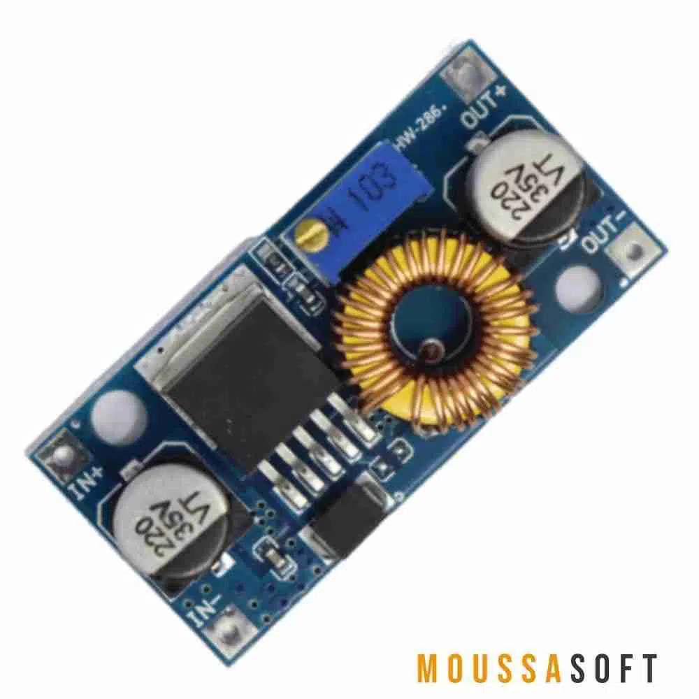 Module Abaisseur DC-DC Réglable 200W - Entrée Jusqu'à 60V, Sortie 1-35V - Boîtier Aluminium - Pour électronique & Bricolage - 6