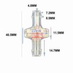 Clapet anti-retour plastique transparent