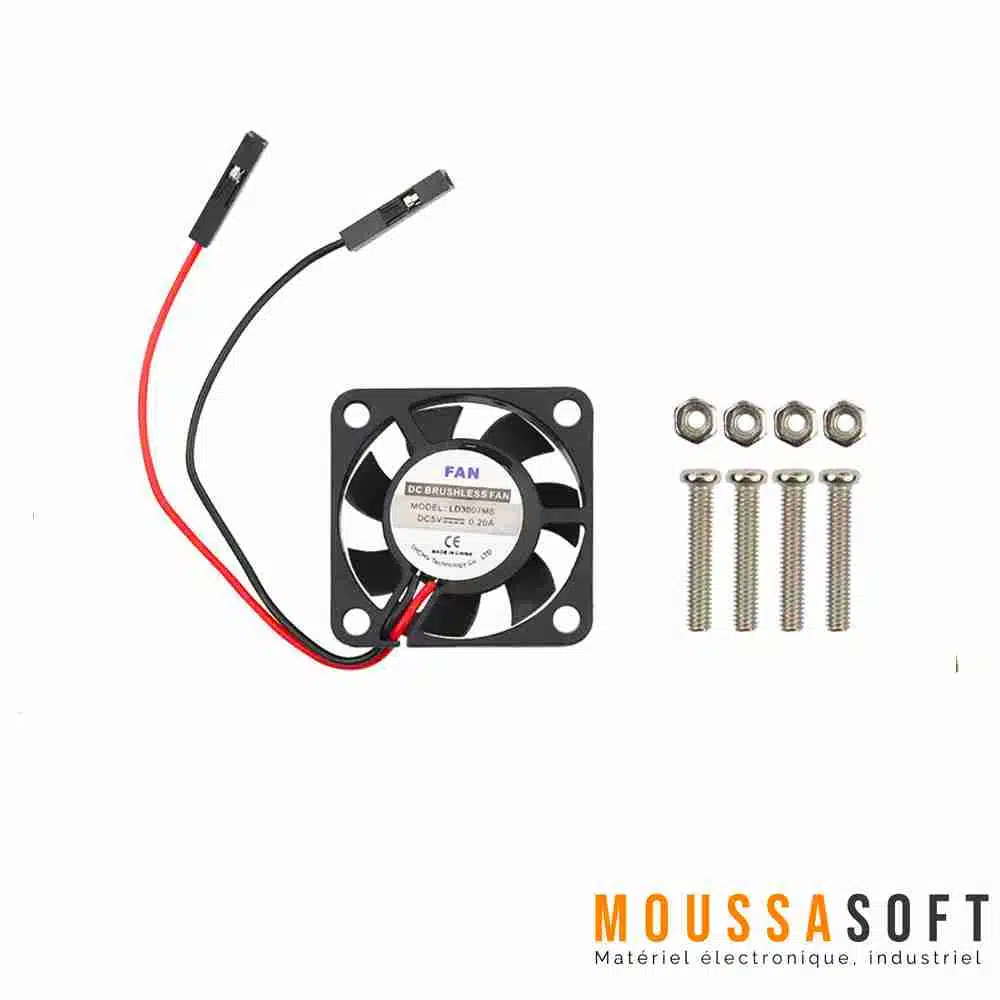 Ventilateur Actif Raspberry Pi® Officiel - Refroidisseur Avec Dissipateur Pour Raspberry Pi 5
