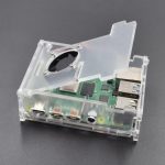 Boîtier en acrylique transparent pour Raspberry Pi 4 modèle B