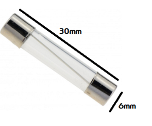 Fusible en verre 6x30mm 1A-3A 250V