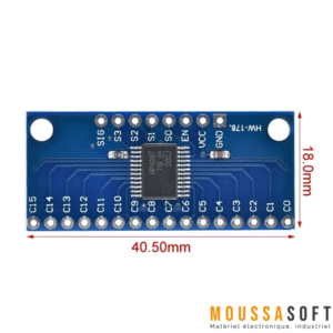 CD74HC4067 – Multiplexeur analogique 16 canaux pour gestion de signaux Vente au Maroc.