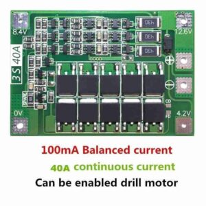 BMS 3S 40A Li-ion Chargeur de Batteries Lithium 3 Cellules