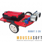 ROBOT 3 EN 1, éviteur d'obstacle, suiveur de ligne, commander par Bluetooth