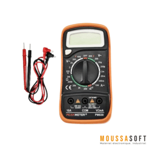 Multimètre numérique PEAKMETER PM830 avec fils de test