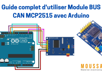 Guide complet d'utiliser Module BUS CAN MCP2515 avec Arduino.