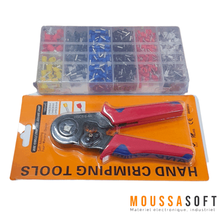 Kit De Sertissage FORCE 656AM - 10 Outils, Tubes De 4 à 28mm, Coffret Plastique, 1730g
