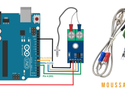 Utilisation MAX6675 Thermocouple Type K avec Arduino