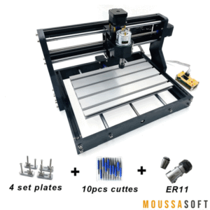 CNC 3018 GRBL Pro machine de Gravure en action.