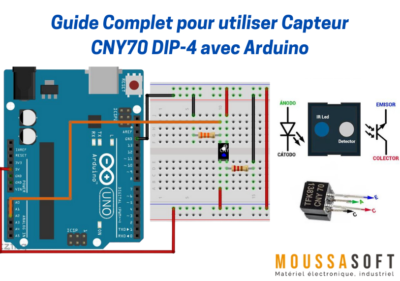 Guide Complet pour utiliser Capteur CNY70 DIP-4 avec Arduino