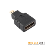 Adaptateur Micro HDMI D Mâle vers HDMI A Femelle, Maroc