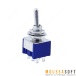 Interrupteur Toggle Double MTS-203 3 Positions 6A pour circuits électroniques, Maroc