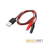 Câble USB mâle vers fiche crocodile de 60CM, pour applications de test et connexion pratique, Maroc
