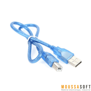 Câble USB type B Court 30CM pour Arduino Uno et Mega, Maroc