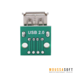 Port USB Femelle 4 Broches pour Alimentation et Intégration Électronique