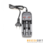 MS-282AU Chargeur de batteries Lithium 18650 x2 Maroc.