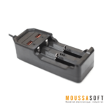 Chargeur de batteries Lithium 18650 x2 Maroc.