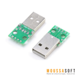 Connecteur Convertisseur USB Mâle 4 Broches