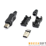 Connecteur mini USB mâle 10 broches - Accessoire DIY pour câblage personnalisé, Maroc