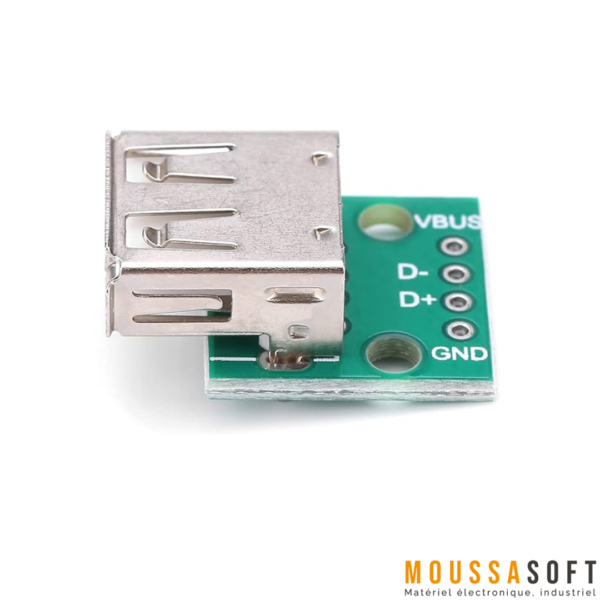Connecteur USB Femelle 4 Broches pour Alimentation et Intégration de Projets? Maroc
