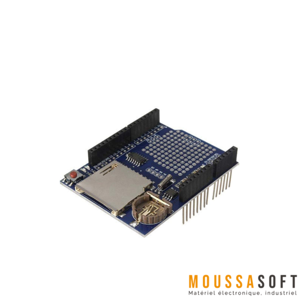 Data Logger Module Shield pour Arduino avec support de carte SD Maroc.