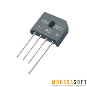 Diode Pont Redresseur 25A 1000V KBU2510 pour circuits de conversion AC-DC, Maroc