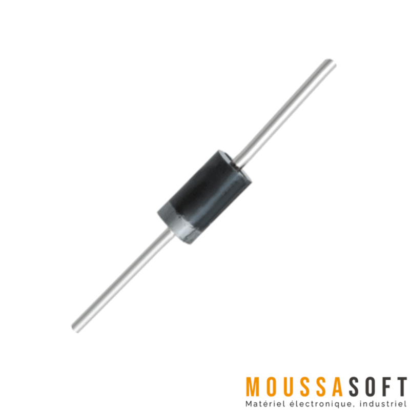 Diode Zener 1N5338 5.1V 5W Diode Zener 5.1V 5W 1N5338 pour stabilisation de circuits, Maroc