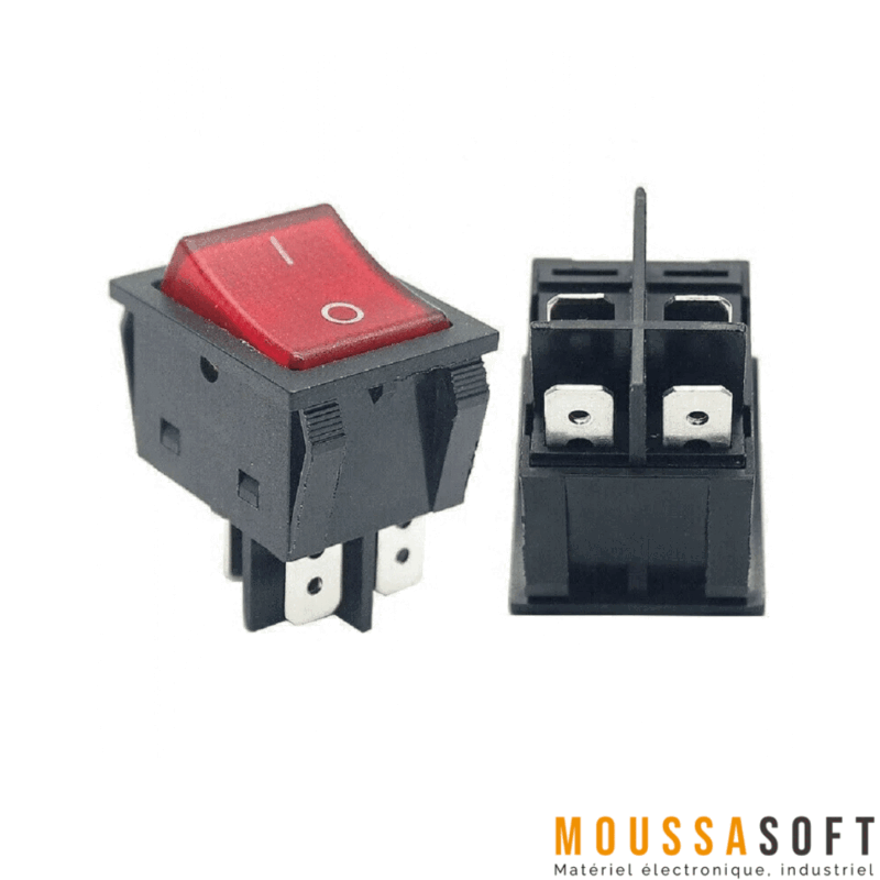 Interrupteur Rocker 4 Broches 30A 250V JD03-A1 Interrupteur Rocker 4 Broches 30A 250V, Maroc