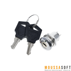 Interrupteur à clé verrouillable ON/OFF 3A 250V pour sécurité et contrôle, Maroc
