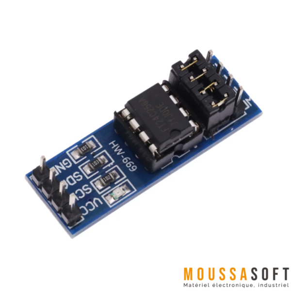Module EEPROM I²C AT24C256 pour stockage sécurisé Maroc.