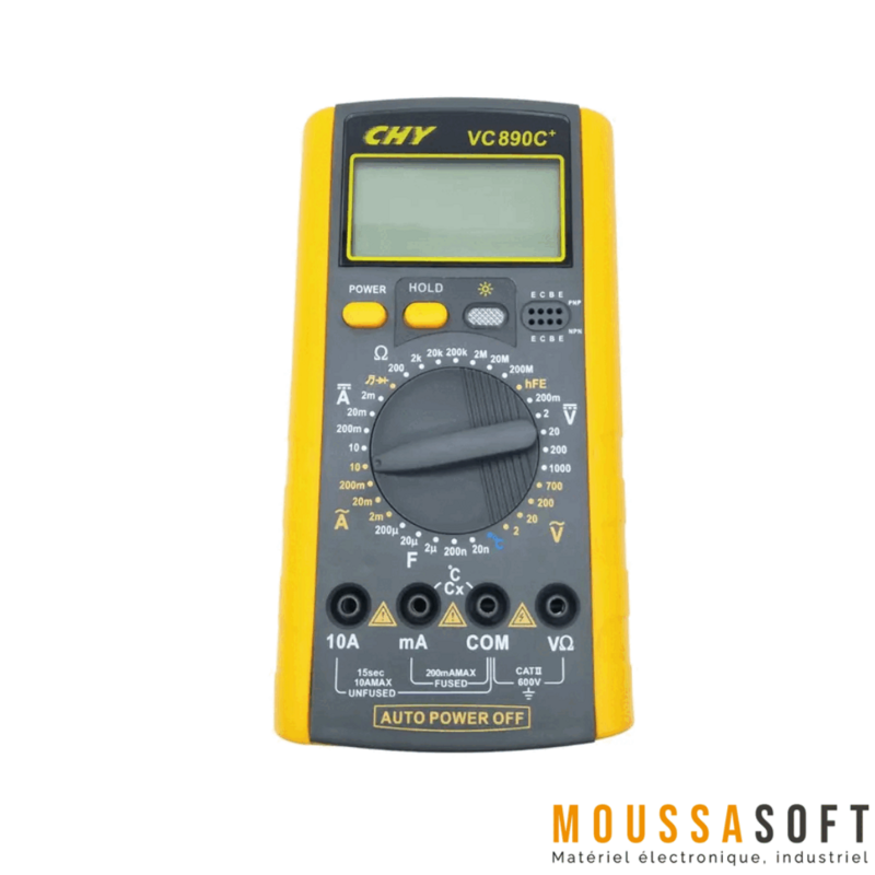 YITENSEN-PAKRTE VC890C+ Digital Multimeter, Handheld, With Test Probes, Free Shipping, New