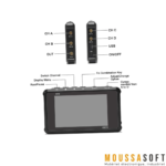 Oscilloscope Numérique Portable MINIWARE DS213 à 4 Canaux avce stockage USB