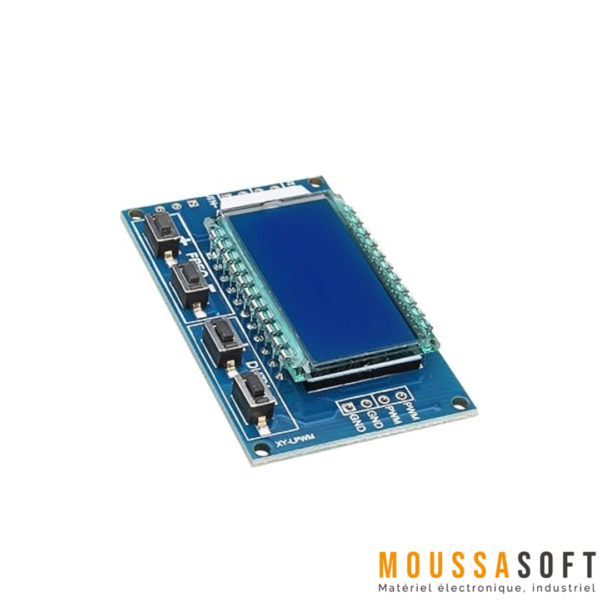 Module Générateur PWM Variable 1Hz-150Khz avec écran LCD pour modulation de largeur d'impulsion Maroc.