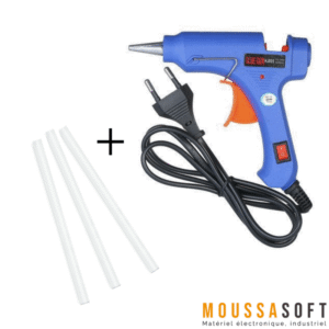 Pistolet à colle GT-10 avec 3 bâtons de 10.8-11.3mm pour bricolage et artisanat, Maroc