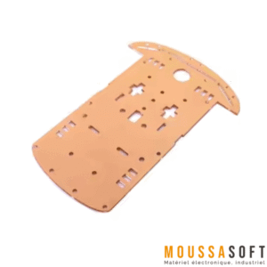 Plaque en acrylique transparente pour châssis de voiture robotique 2WD, Maroc