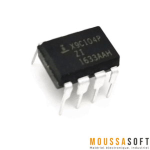 X9C104P Potentiomètre Numérique 100KΩ pour ajustements électroniques, Maroc