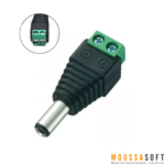 Connecteur DC Mâle 5.5x2.1mm avec Borne à Vis pour Alimentation, Maroc