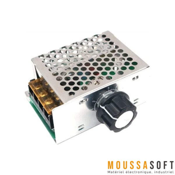 Régulateur de vitesse et tension SCR 220V 4000W pour contrôle précis des appareils électriques, Maroc