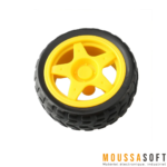 Roue pour robot 2WD/4WD, diamètre 65mm, compatible avec moto réducteur, Maroc