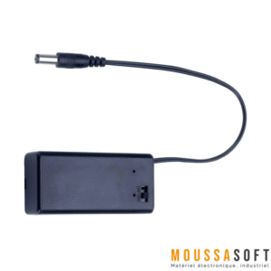 Support Batterie 9V DC avec Interrupteur Vente au Maroc.