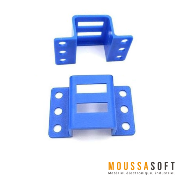 Support bleu robuste en plastique pour moteur DC 130, idéal pour montage sécurisé, Maroc