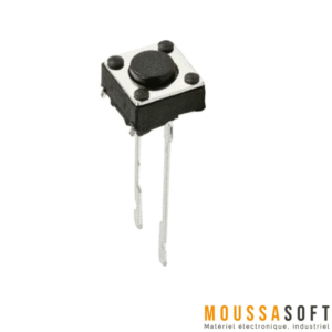 Switch momentary bouton poussoir 6x6x5mm 2 broches pour circuits électroniques, Maroc
