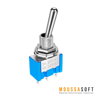Interrupteur à bascule 3 positions MTS-103 6A pour circuits électriques, Maroc