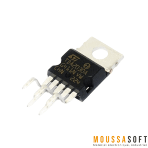 TDA2030 Amplificateur Audio HIFI Mono en gros plan avec dissipateur thermique Maroc.